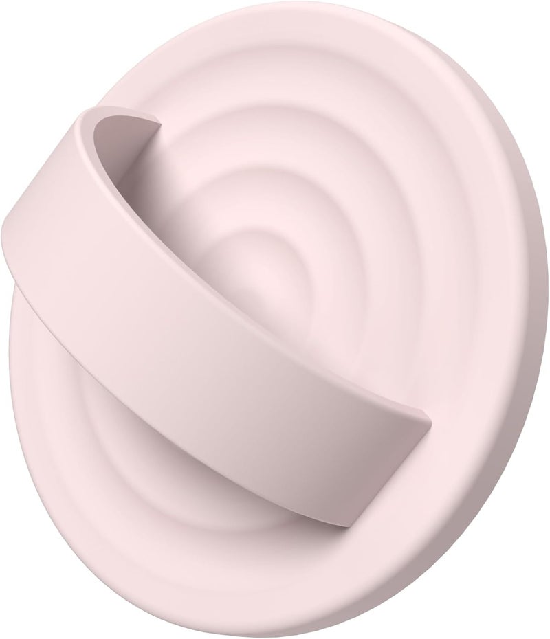 COFFKER Magnetic Phone Grip Ring Holder, Liquid Silicone Magnet Cell Phone Grip Finger Loop, Compatible with Magsafe, Back of Phone for iPhone 17/16/15/14/13/12 Series, Lovely Pink - Image 1
